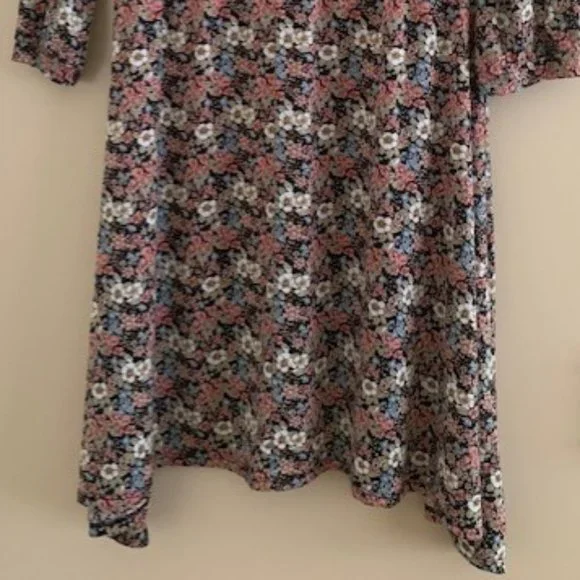 Crossroads Floral Asymmetrical Dress Size XS - Picture 4 of 7